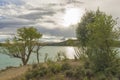 The Alloz reservoir in Lerate Royalty Free Stock Photo