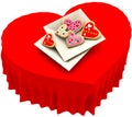 Allsorts heart-shaped cookies for Valentine's Day