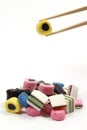 Allsorts liquorice in a chinese way Royalty Free Stock Photo