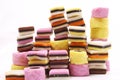 Allsorts liquorice in piles Royalty Free Stock Photo