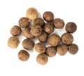 Allspice isolated on white background. Royalty Free Stock Photo