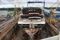 Allure of the Seas construction Royalty Free Stock Photo