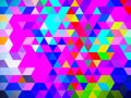 An alluring geometric designing pattern of triangles