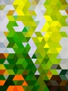 An alluring unexampled geometric illustration of colorful triangles, squares and rectangles Royalty Free Stock Photo