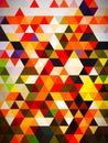 An alluring unexampled geometric pattern of squares and rectangles Royalty Free Stock Photo