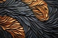 Alluring visual symphony unfolds in abstract composition, showcasing intricate pattern texture dance. Dynamic shapes