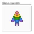 Ally line icon