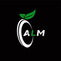 ALM creative minimalist letter logo. ALM unique vector initials alphabet letter logo design Royalty Free Stock Photo