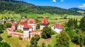 Alma Vii, Romania - Fortified church in Sibiu county of Transylvania Royalty Free Stock Photo