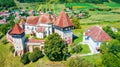 Alma Vii, Romania - Medieval saxon church Transylvania, Eastern Europe Royalty Free Stock Photo