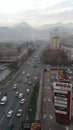 Almaty city, big traffic