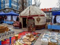Almaty - Kazakh yurt on the street
