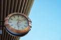 Almaty, Kazakhstan - August 17, 2023: Large outdoor watch from Omega