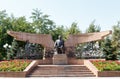 Almaty, Kazakhstan - August 28, 2016: Monument to the first Pres