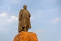 ALMATY, KAZAKHSTAN - JULY 27, 2017: The monument of Abai Qunanbaiuli in Almaty. Royalty Free Stock Photo