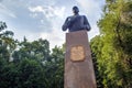 ALMATY, KAZAKHSTAN - JULY 27, 2017: Monument of the general Panfilov in a city park.