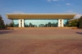 ALMATY, KAZAKHSTAN - JULY 27, 2017: View of Palace of Republic and concert hall