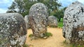 Almendres Cromlech Royalty Free Stock Photo