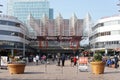 Almere Centrum train station and Stationsplein in Almere, The Netherlands