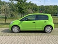 Green Skoda Citigo