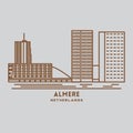 almere. Vector illustration decorative design Royalty Free Stock Photo