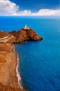 Almeria Cabo de Gata lighthouse Mediterranean Spain Royalty Free Stock Photo