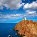 Almeria Cabo de Gata lighthouse in Spain Royalty Free Stock Photo