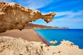 Almeria Cabo de Gata Playa del Arco arch beach Royalty Free Stock Photo