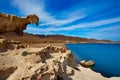 Almeria Cabo de Gata Playa del Arco arch beach Royalty Free Stock Photo