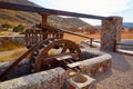 Almeria in Cabo de Gata Rodalquilar waterwheel Royalty Free Stock Photo