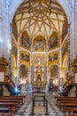 ALMERIA, SPAIN, JUNE 20, 2019: Interior of the cathedral of Alme