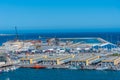 ALMERIA, SPAIN, JUNE 20, 2019: View of Port of Almeria in Spain...