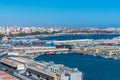 ALMERIA, SPAIN, JUNE 20, 2019: View of Port of Almeria in Spain...