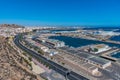 ALMERIA, SPAIN, JUNE 20, 2019: View of Port of Almeria in Spain...