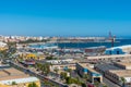 ALMERIA, SPAIN, JUNE 20, 2019: View of Port of Almeria in Spain...