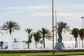 ALMERIA, SPAIN - 28 MARCH 2023 Sculpture by Granada artist Miguel Moreno, at a roundabout in the city of Almeria, Spain