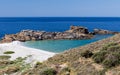 Almiros beach in Mani Peninsula, Peloponnese, Greece. Royalty Free Stock Photo