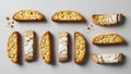 Almond Biscotti Array Royalty Free Stock Photo