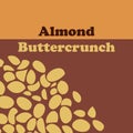 Almond Buttercrunch poster Royalty Free Stock Photo