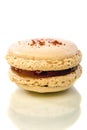 Almond cake macaron closeup. Royalty Free Stock Photo