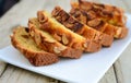 Almond Cake slices Royalty Free Stock Photo