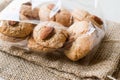 Almond Cookies in Package / Acibadem Kurabiyesi Royalty Free Stock Photo