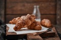 Almond croissant with custard filling.