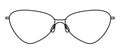 Almond frame glasses fashion accessory illustration. Sunglass front view for Men, women, unisex silhouette style, flat