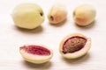 Almond fruit with hard shell