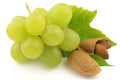 Almond with grapes