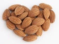 Almond heart Royalty Free Stock Photo