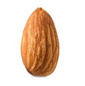 Almond isolated on white background with clipping path