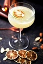 Almond Margarita cocktail for bringing of summer into your life Royalty Free Stock Photo