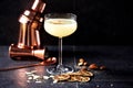 Almond Margarita cocktail for bringing of summer into your life Royalty Free Stock Photo